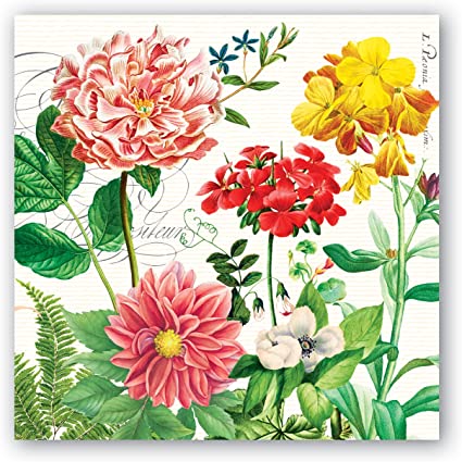 Poppies and Posies Cocktail Napkin