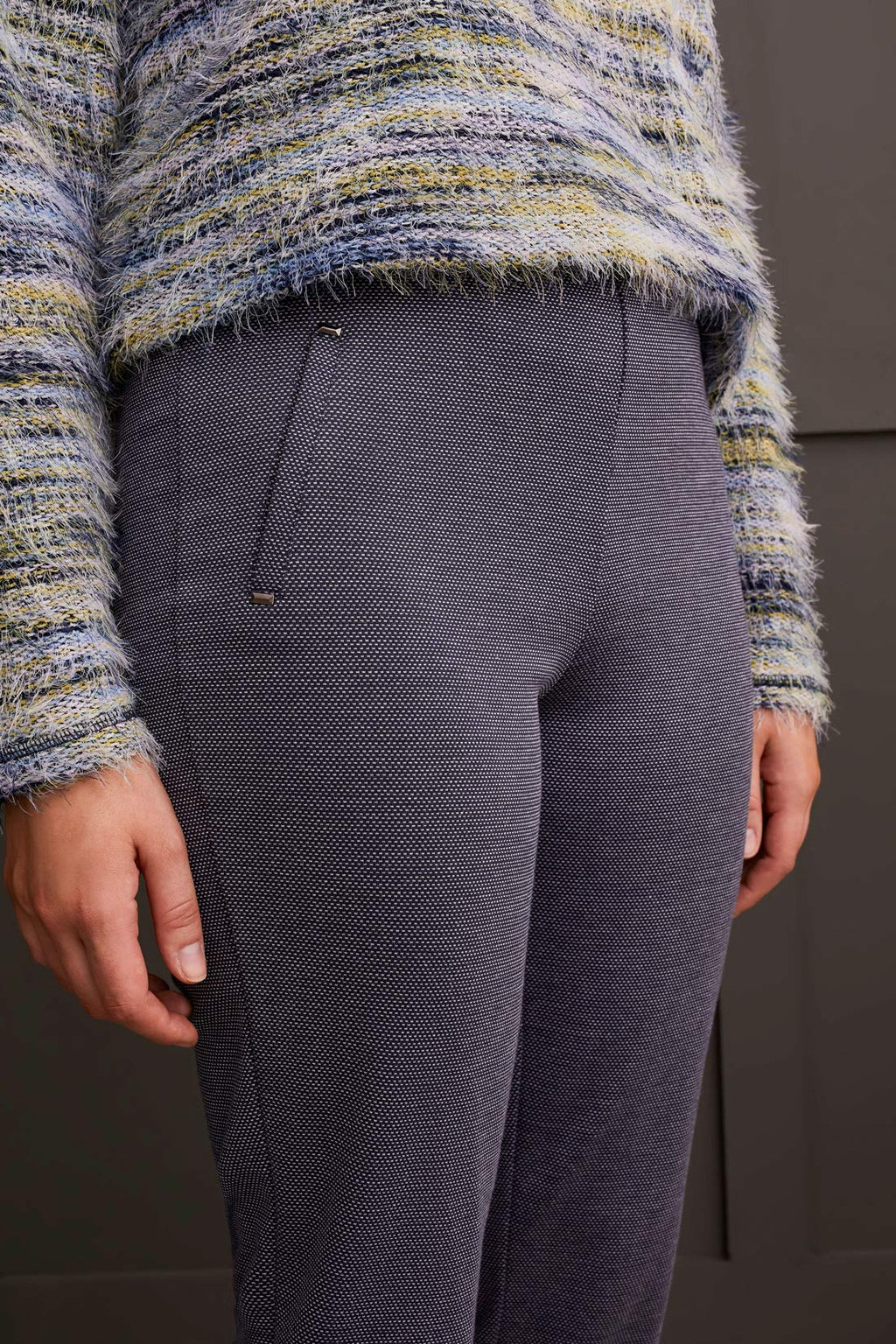 Pull On Ankle Pant- Sapphire