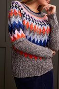 Long Sleeve Intarsia Sweater