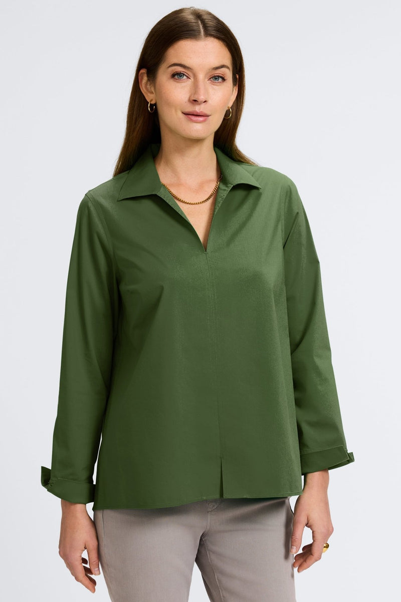 Agnes Long Sleeve Stretch Shirt