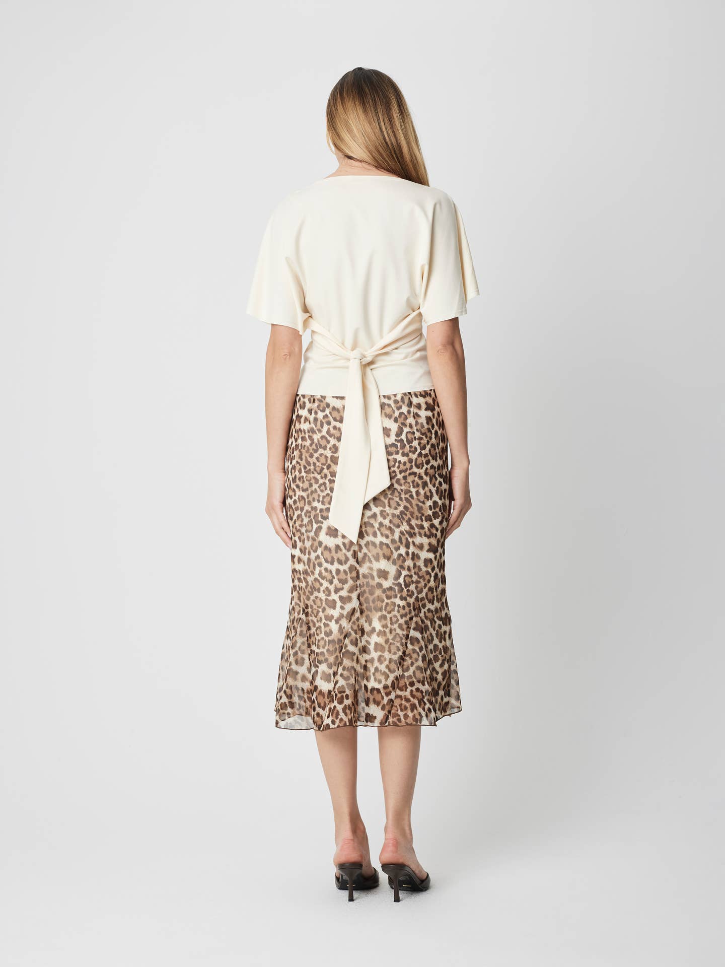 The Shianne Tie Waist Wide Neck Knit Top