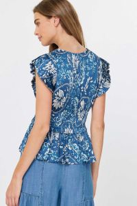 V Neck Pleated Sleeveless Top