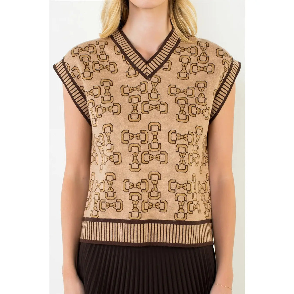 Bow Print Vest