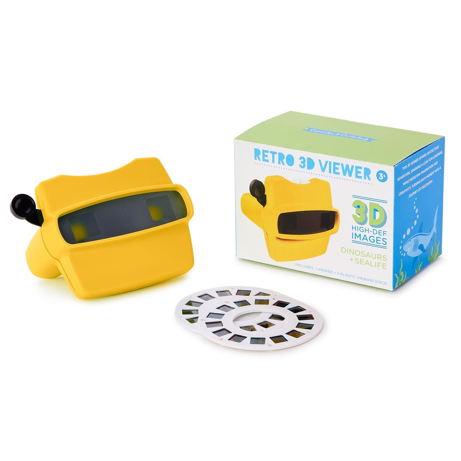 Retro Viewer with 2 Film Reels (Dinosaurs and Sealife) in Gift Box