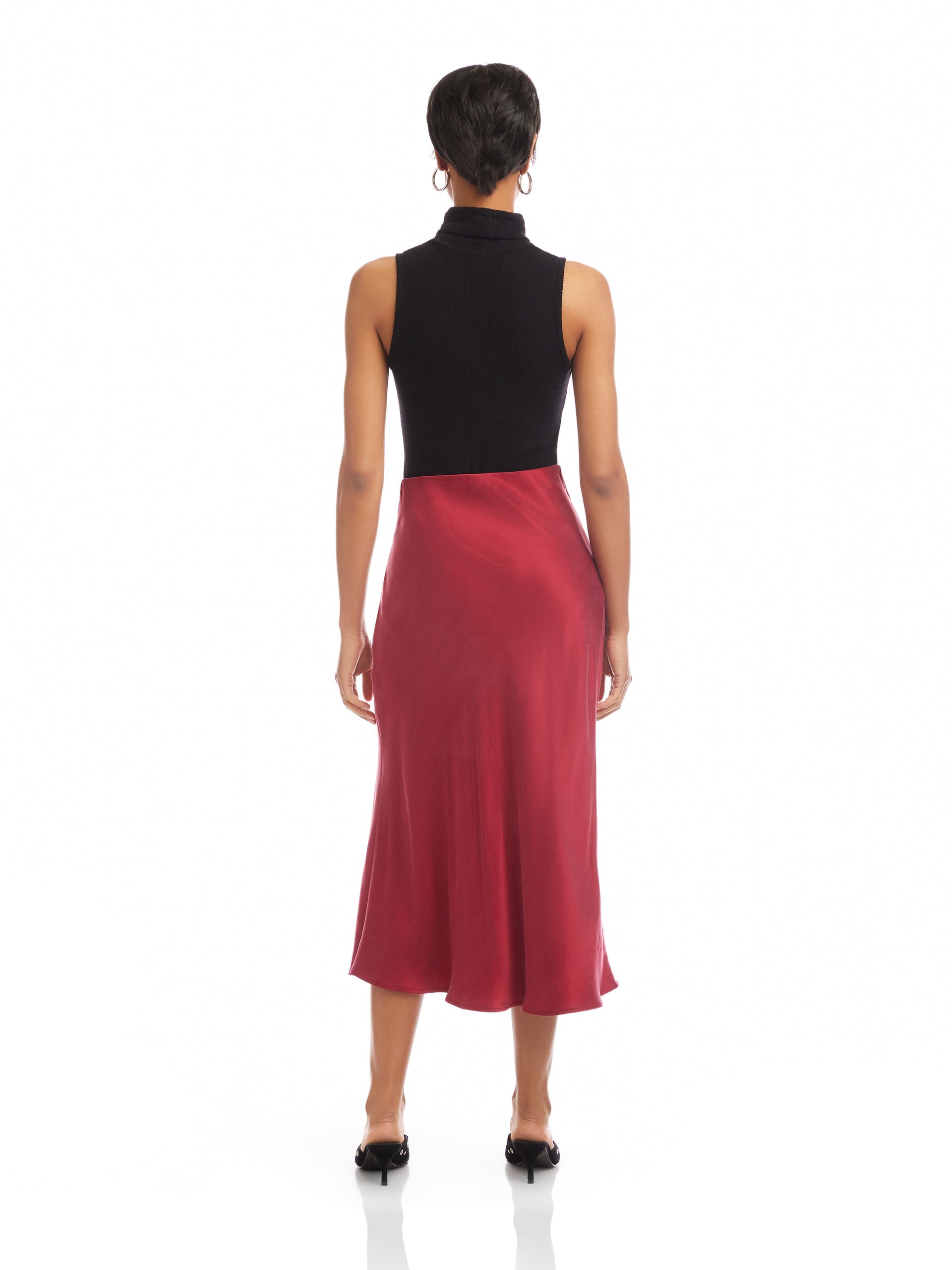 Fiona Shirred Midi Skirt