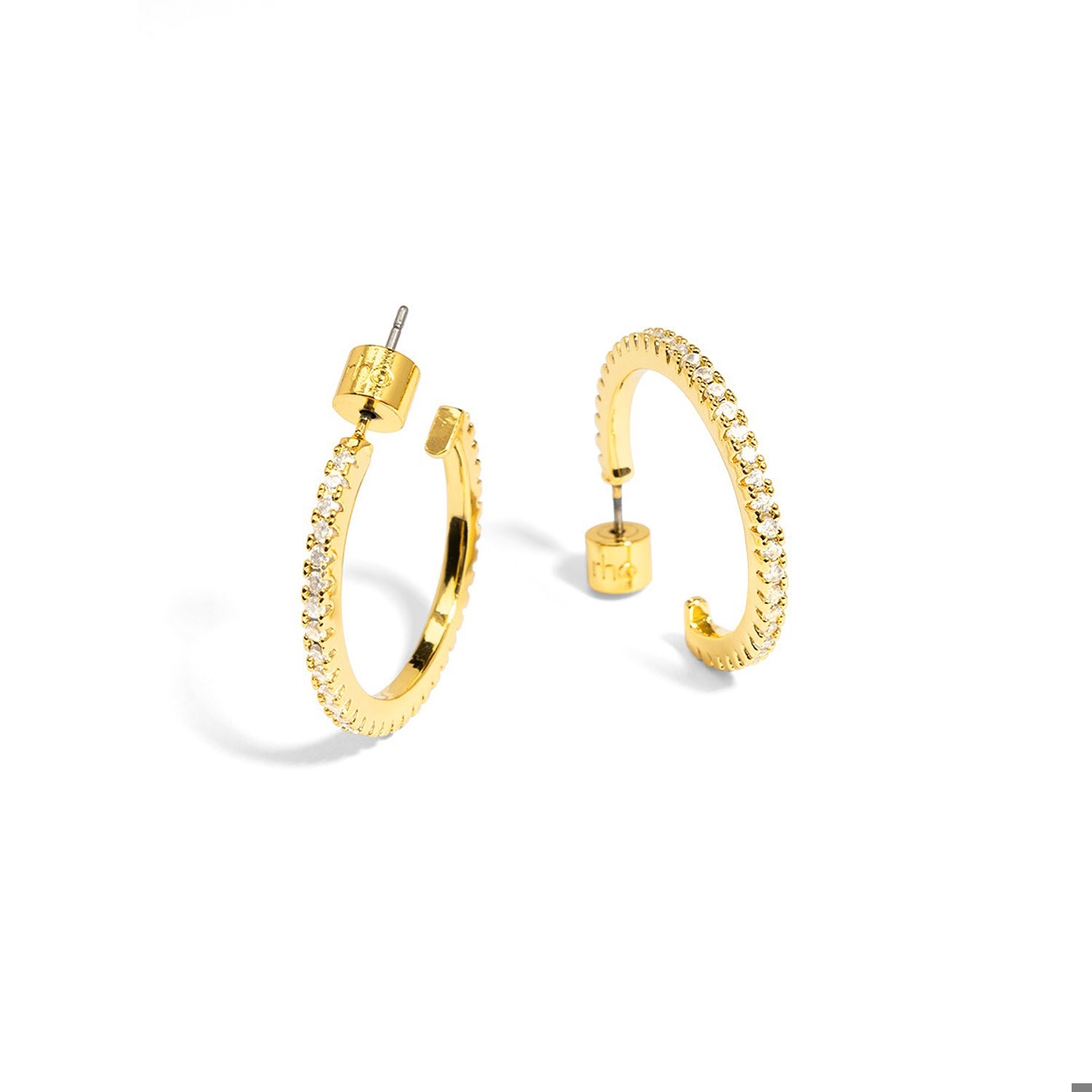Small Pave Hoop Earring