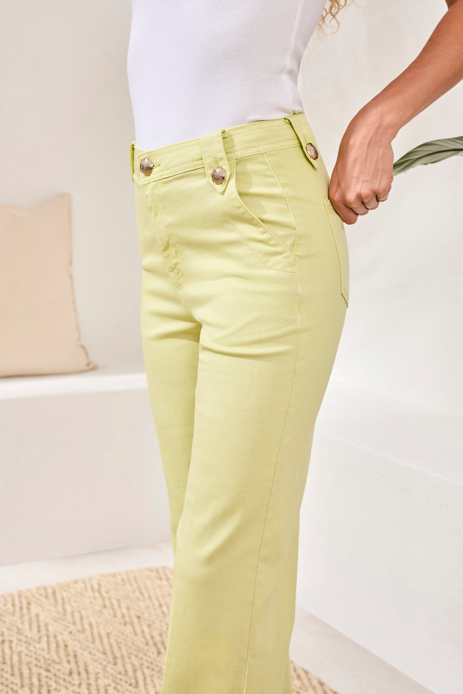 Comfort Stretch Brooke Hugging Palazzo Marine Denim