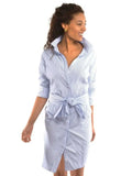 Wash & Wear Breezy Blouson Dress - Stripe