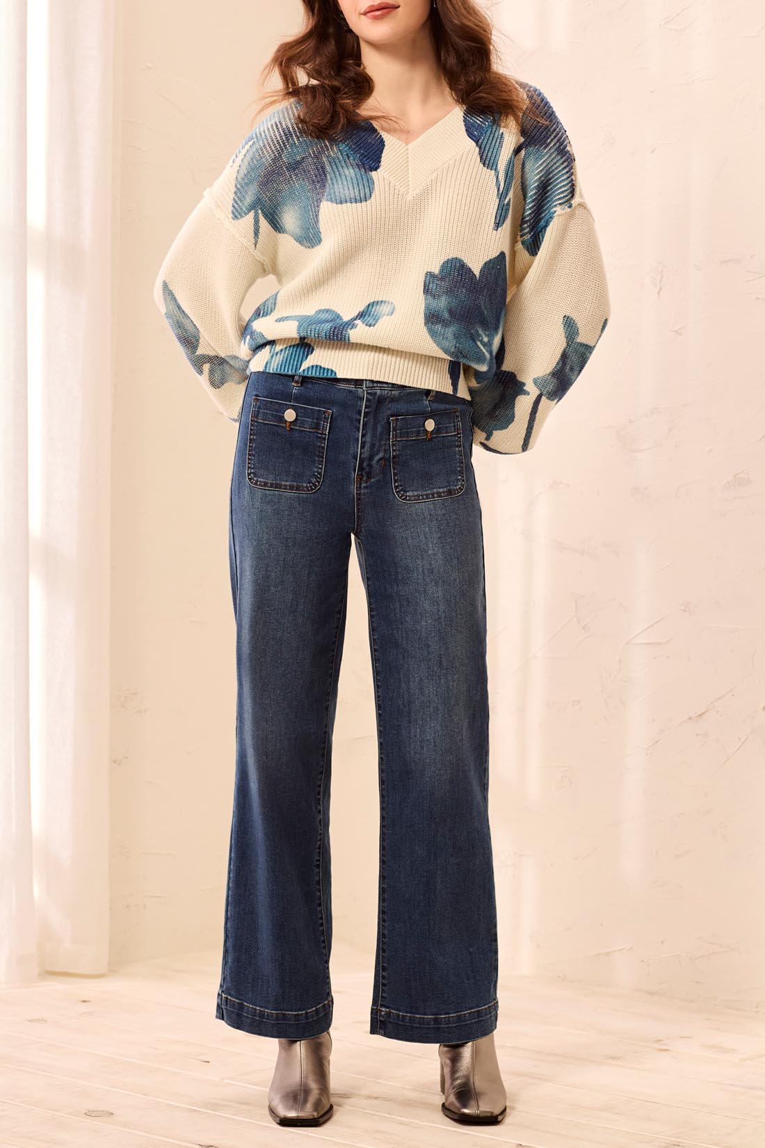 Sophia Curvy Super Straight Ankle Denim