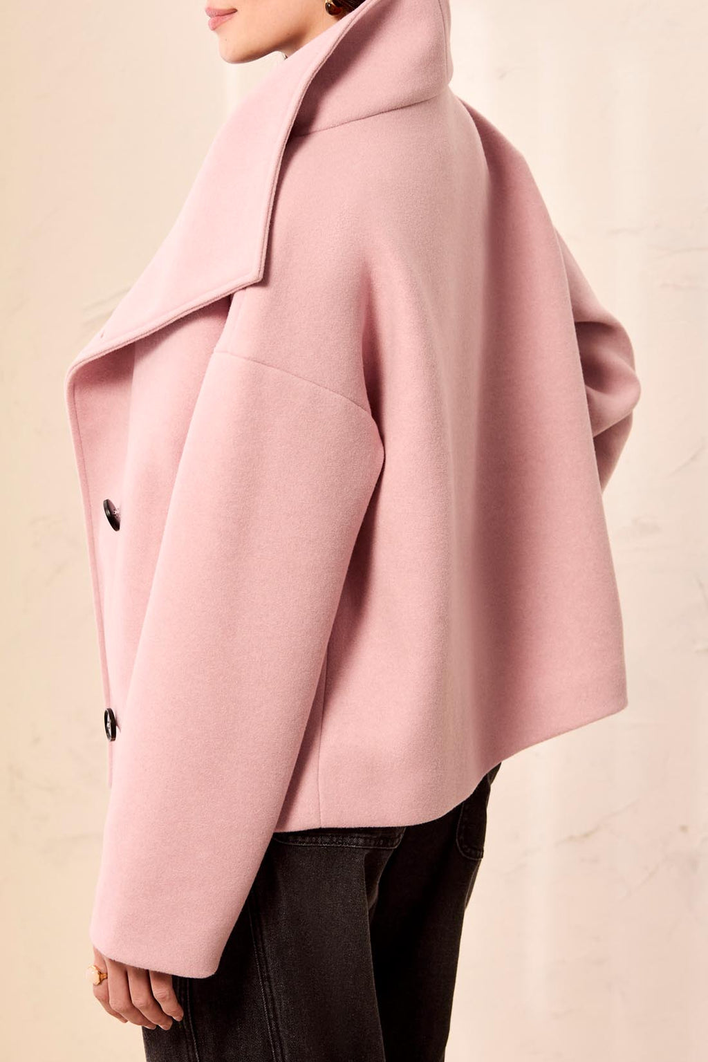 Lofty Chic Funnel Neck Jacket