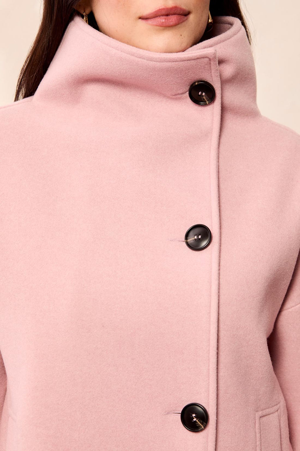 Lofty Chic Funnel Neck Jacket