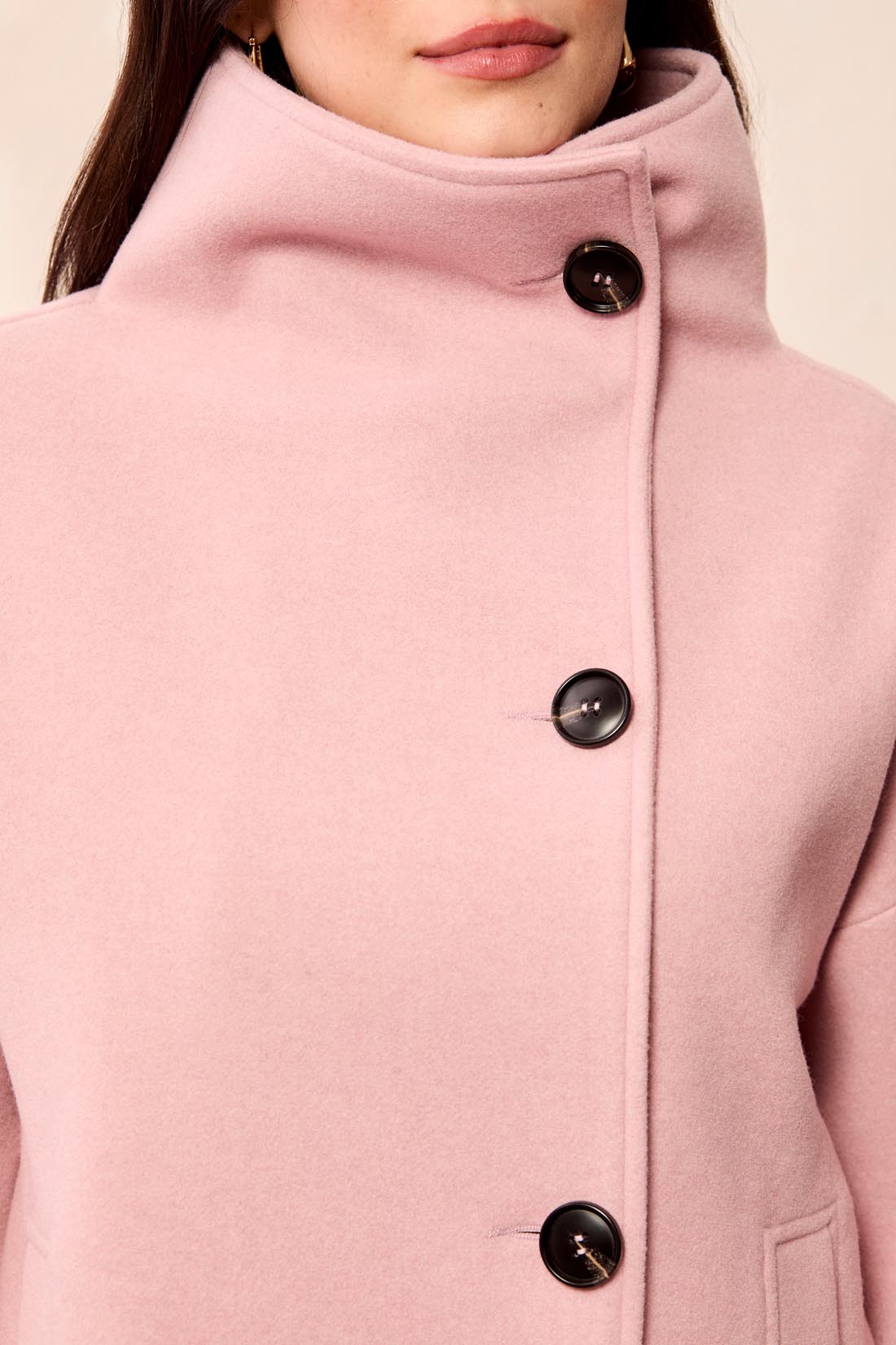 Lofty Chic Funnel Neck Jacket