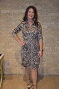 Twist and Shout Dress - Zebra