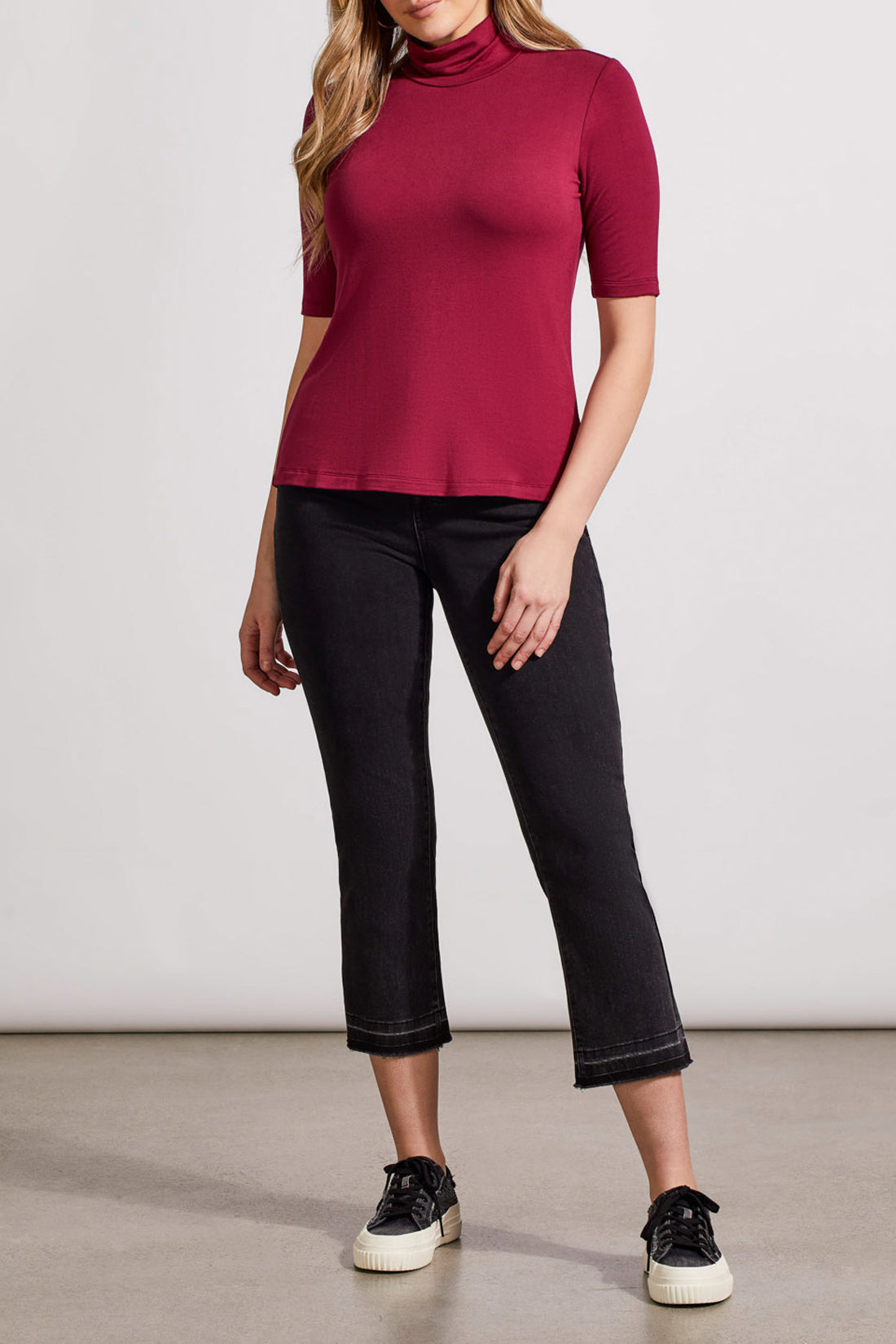 French Terry Elbow Sleeve Top