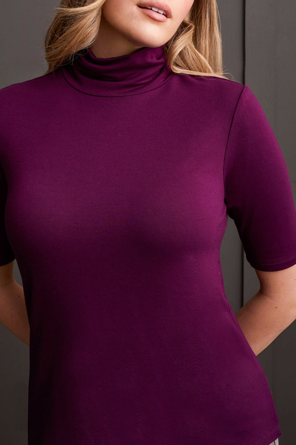 French Terry Elbow Sleeve Top