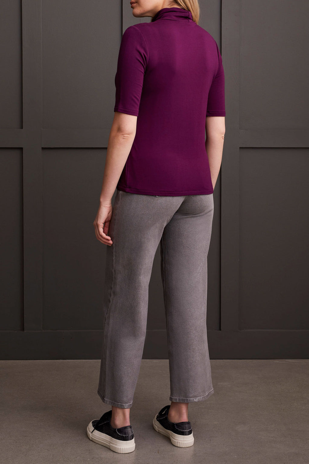 French Terry Elbow Sleeve Top