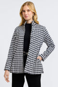 Carolina Classic Houndstooth Long Sleeve Shirt Jacket