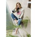 Knit Flag Detailed Sweater