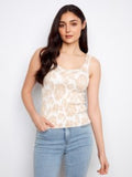 Printed Smocked Tank Top