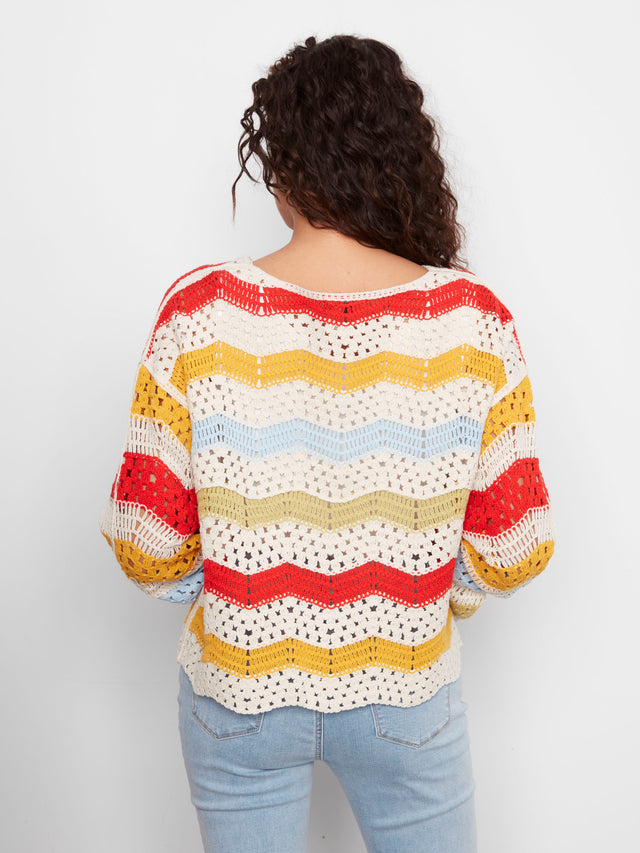 Cotton Blend Crochet Top