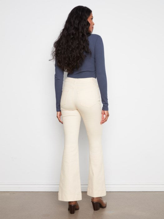 Flare Leg Flex Twill Pants