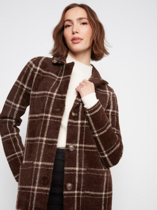 Knit Coatigan With Patch Pockets
