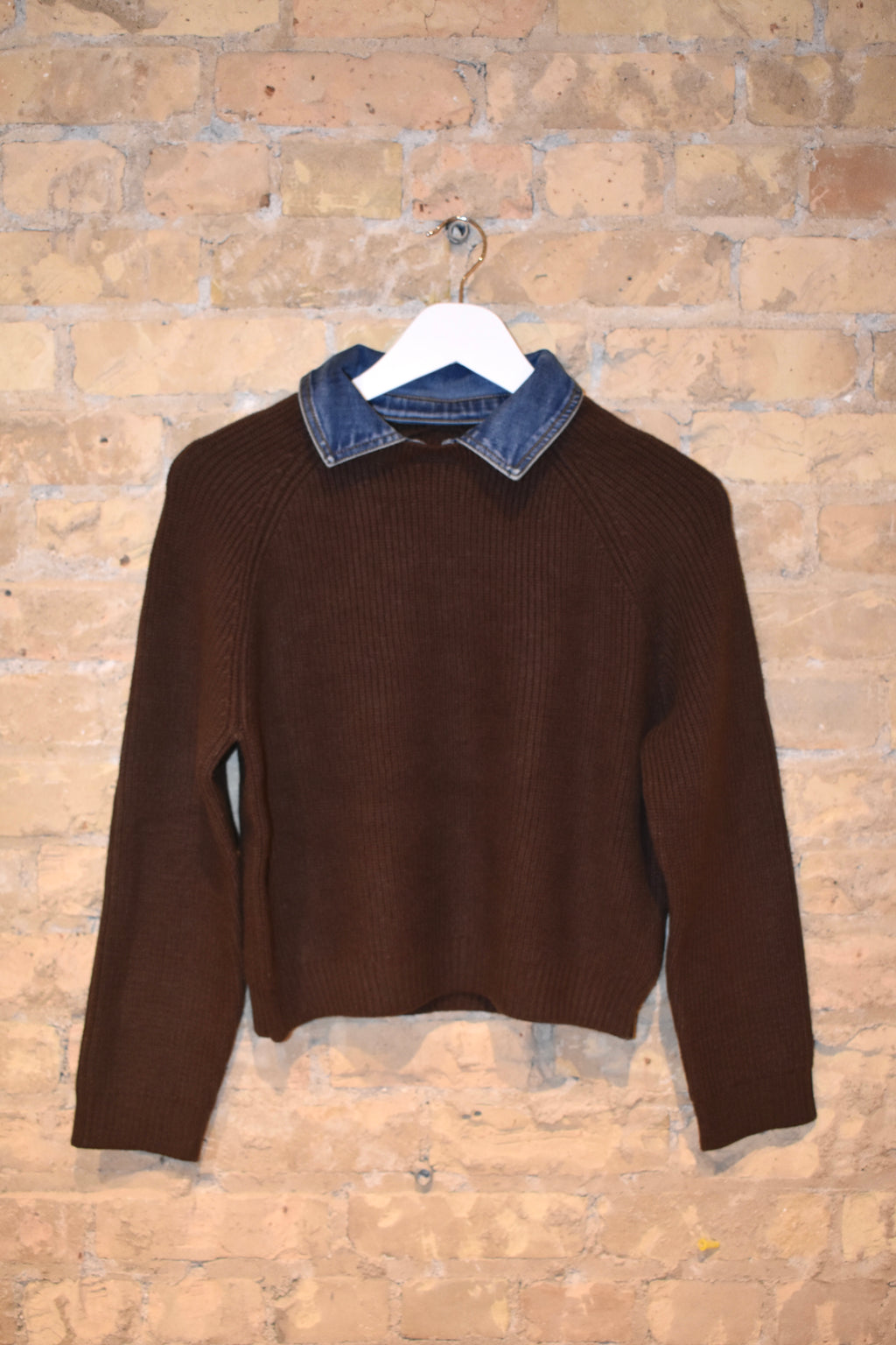 Dash Denim Collar Pullover