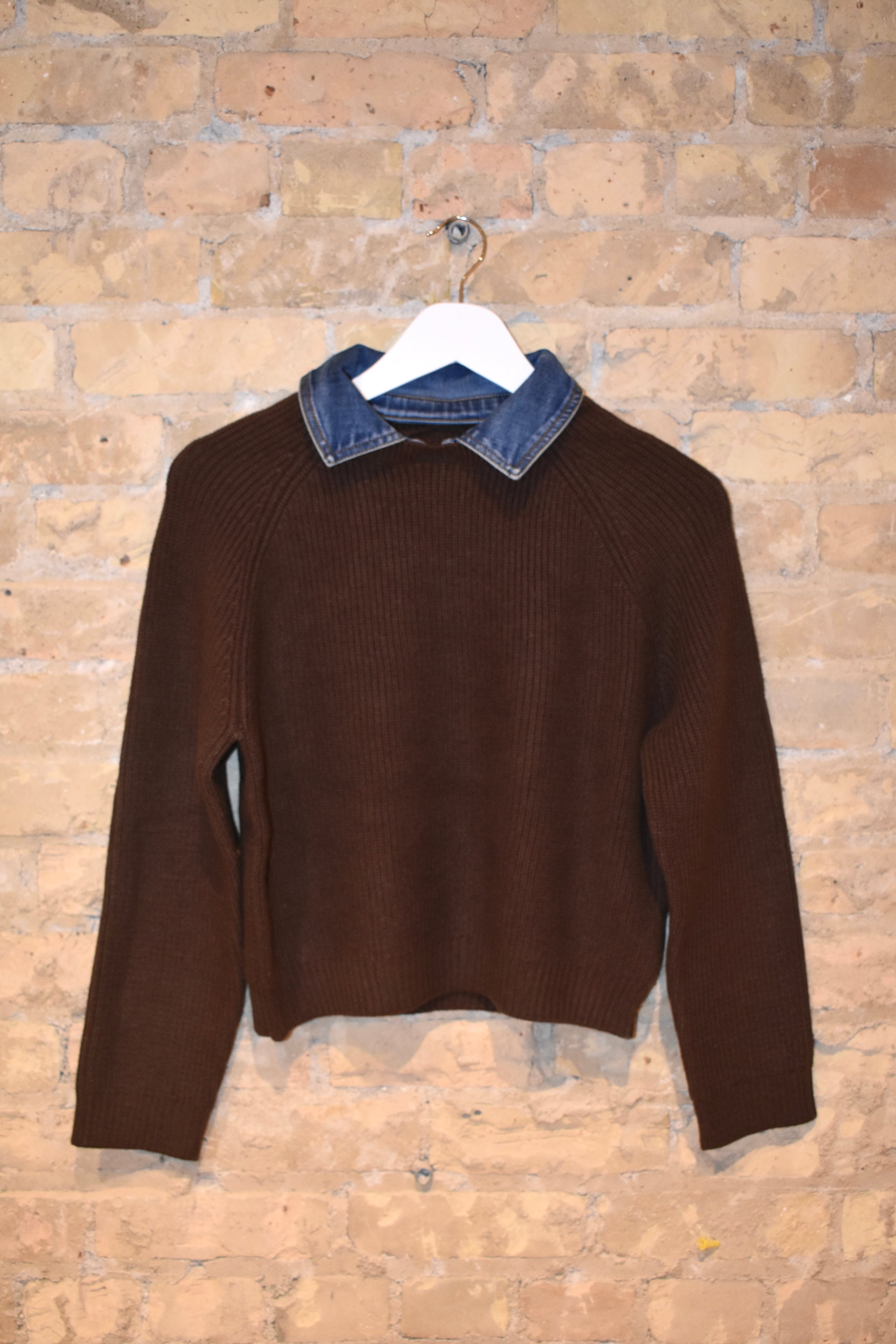 Dash Denim Collar Pullover