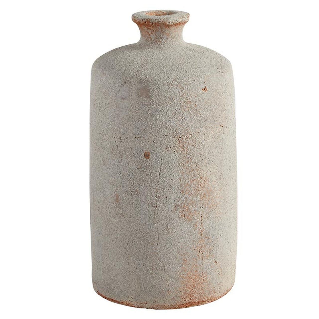 White Terracotta Vase - Small