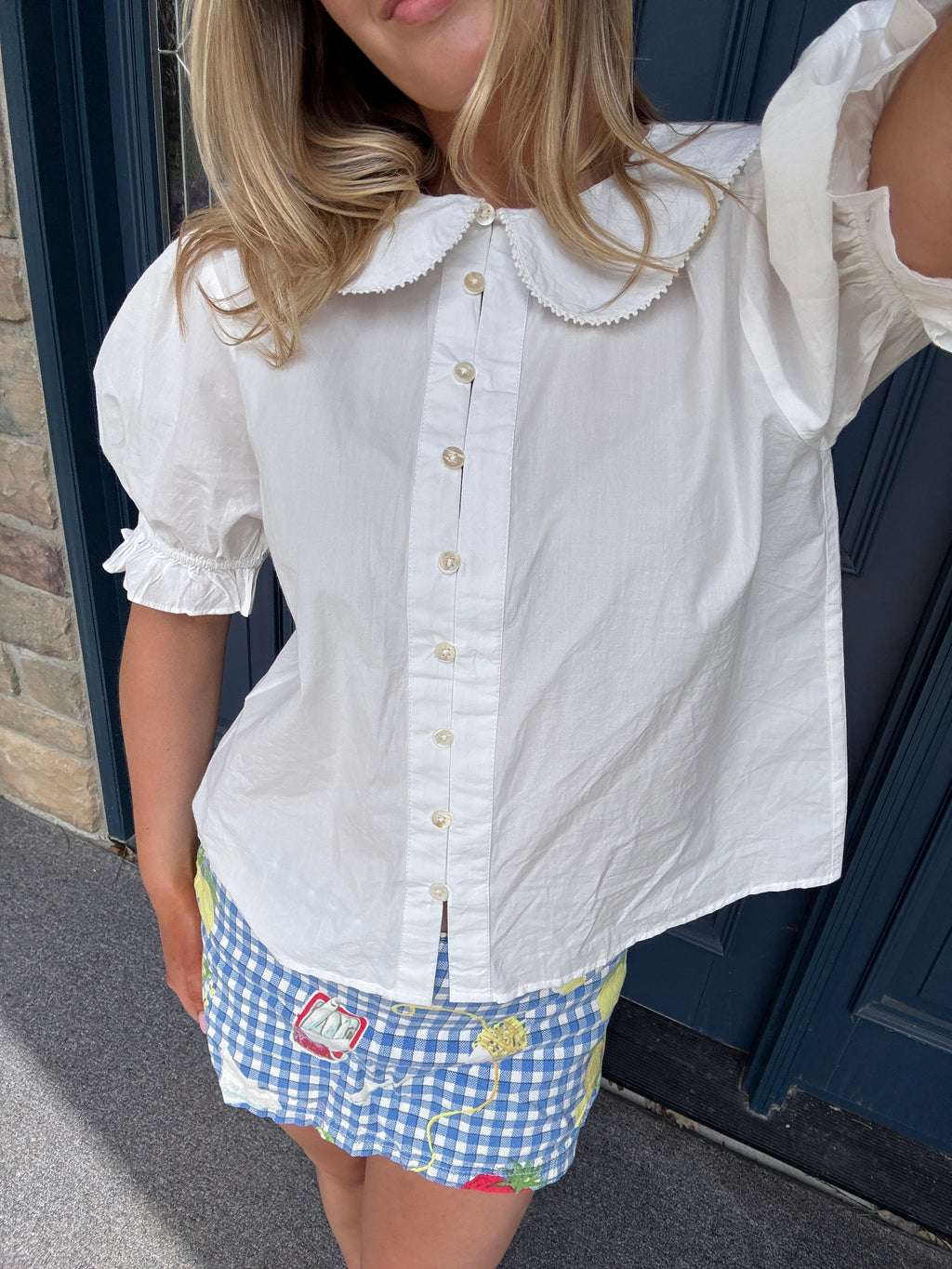 Collared Cotton Top
