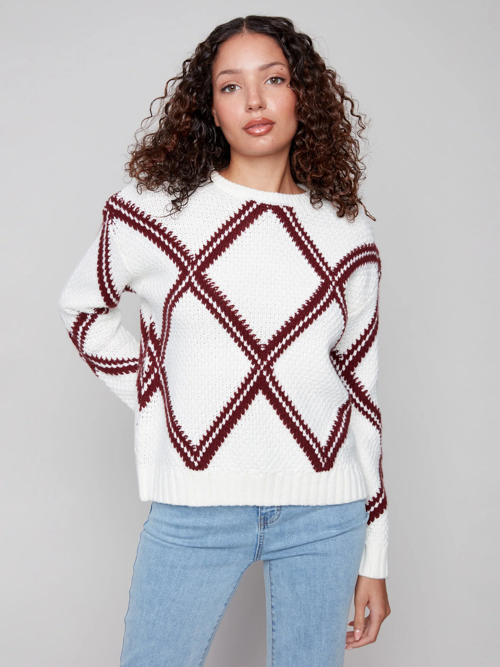 Diamond Crew Neck Sweater