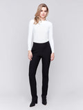 Gusty Crepe Narrow Leg Slim Dressy Pant