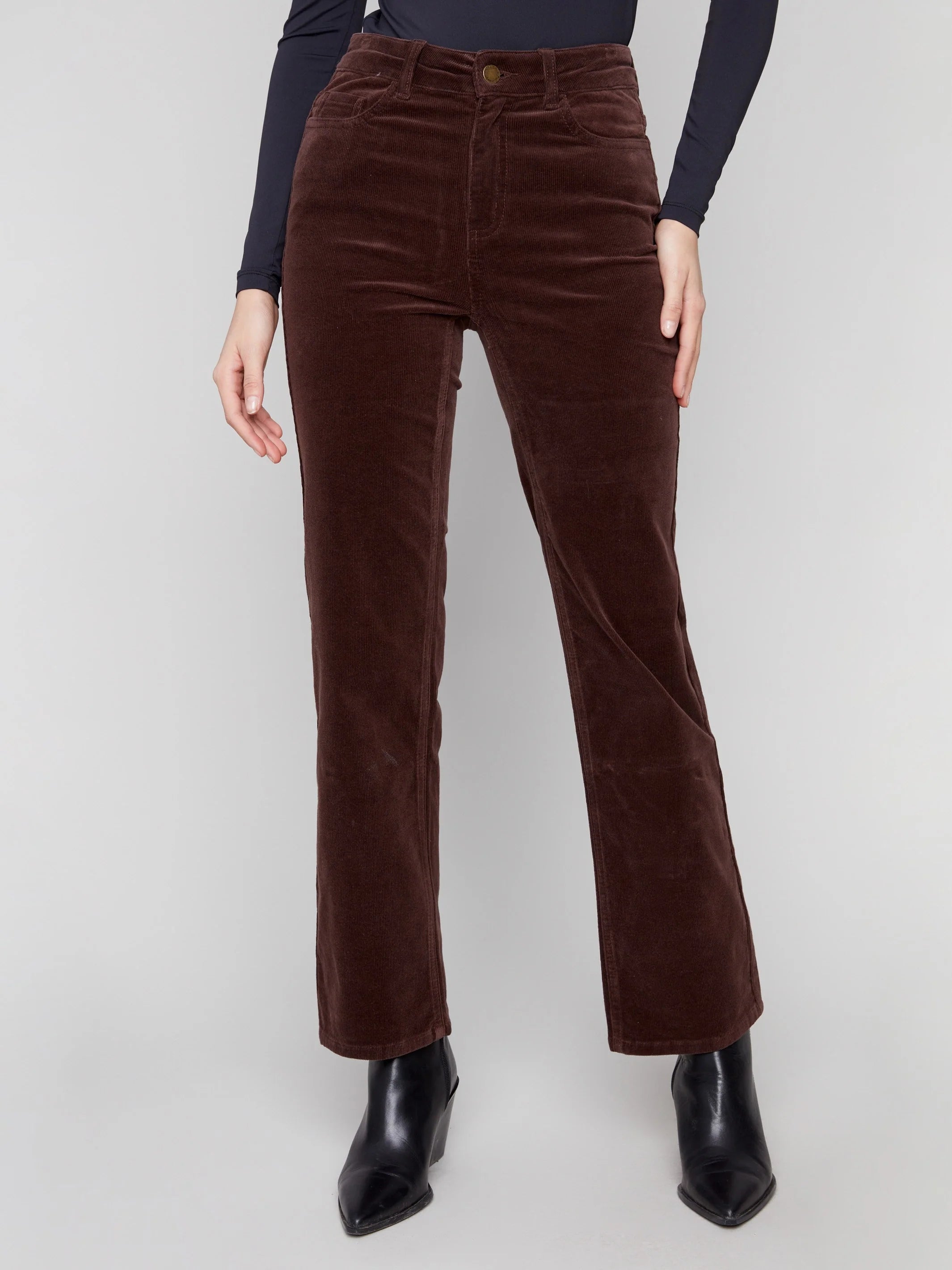Straight Leg Corduroy Pants