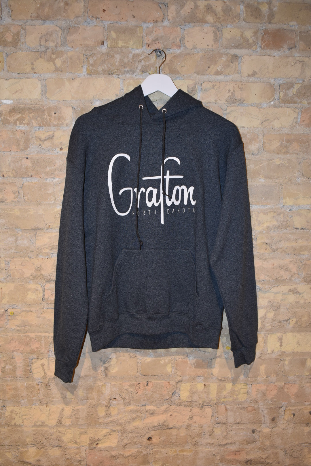 Gray Hooded Grafton Sweatshirt