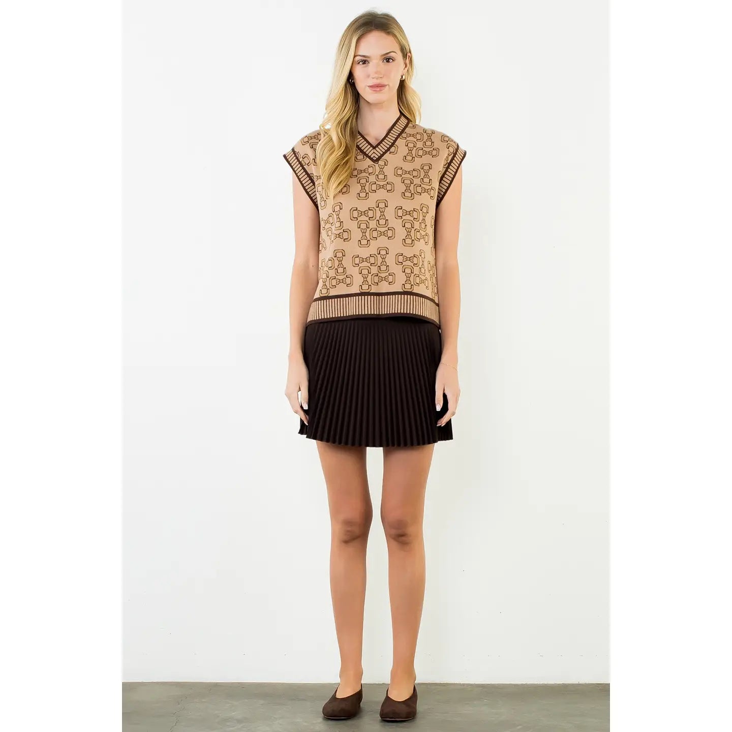 Bow Print Vest
