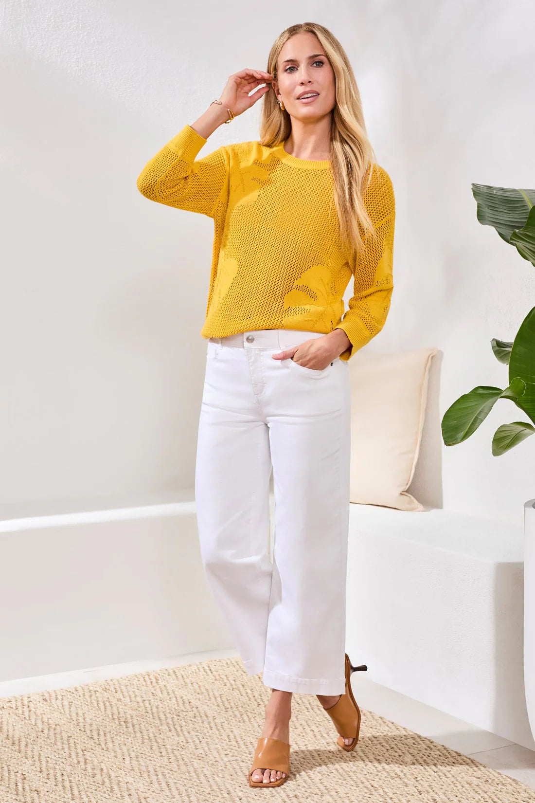 Audrey Hugging Crop Wide Leg Boundless Stretch Denim