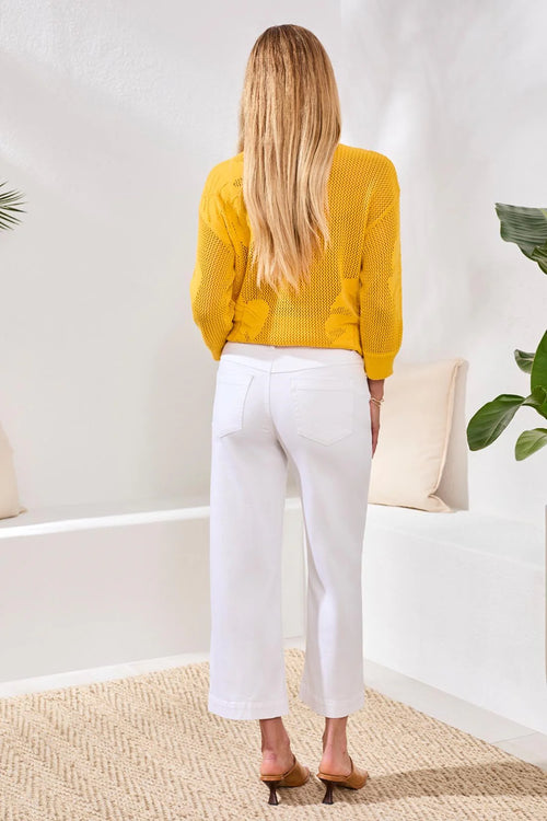 Audrey Hugging Crop Wide Leg Boundless Stretch Denim
