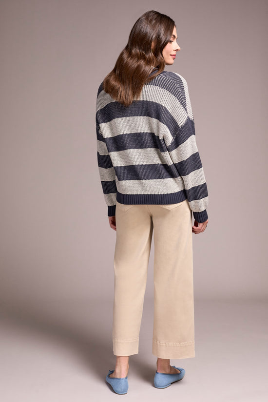 Buttoned-Front Sweater Cardigan