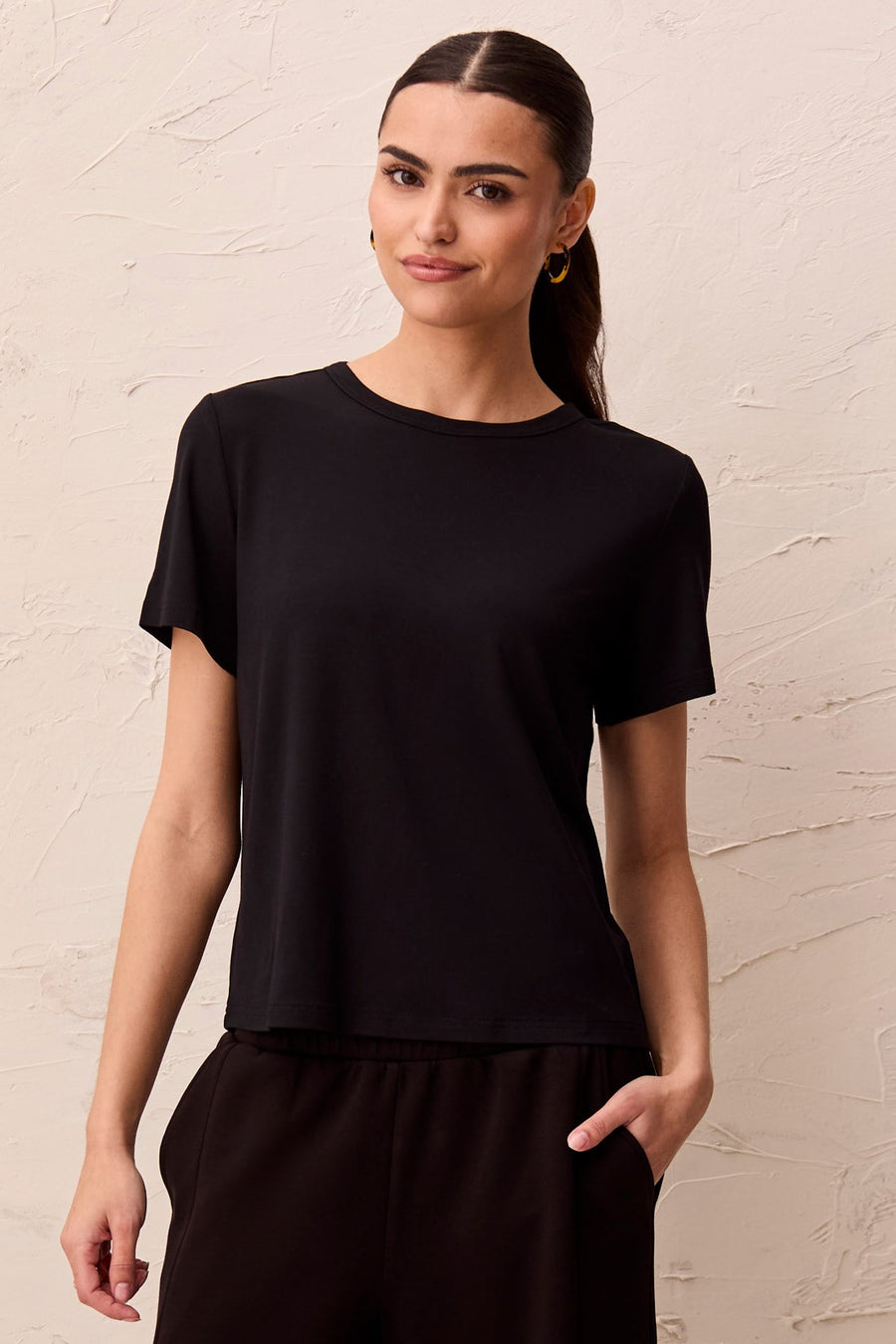Premium Modal Ultra-Soft Short Sleeve Crew Neck Tee