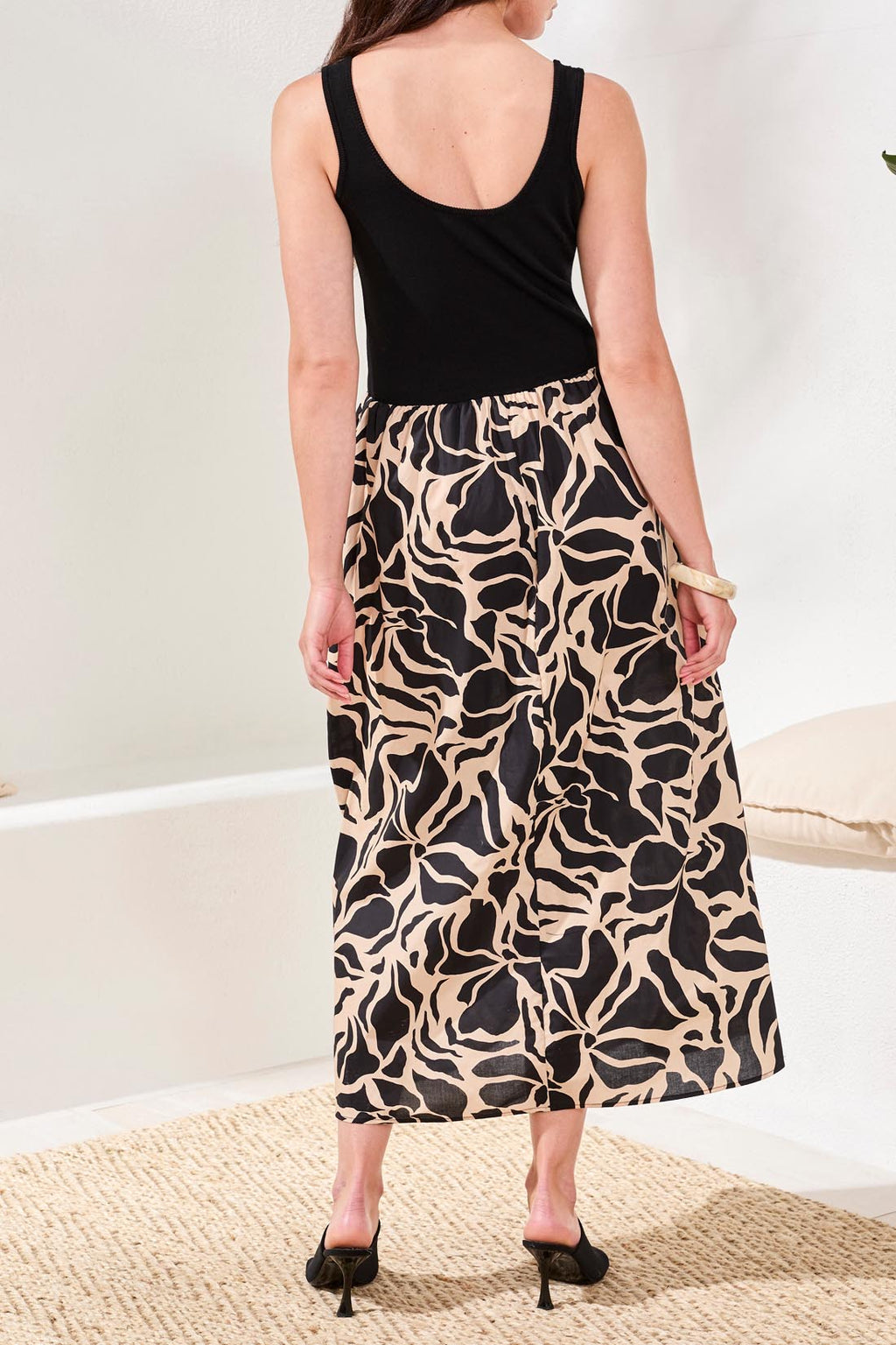 Sleeveless Twofer Dress