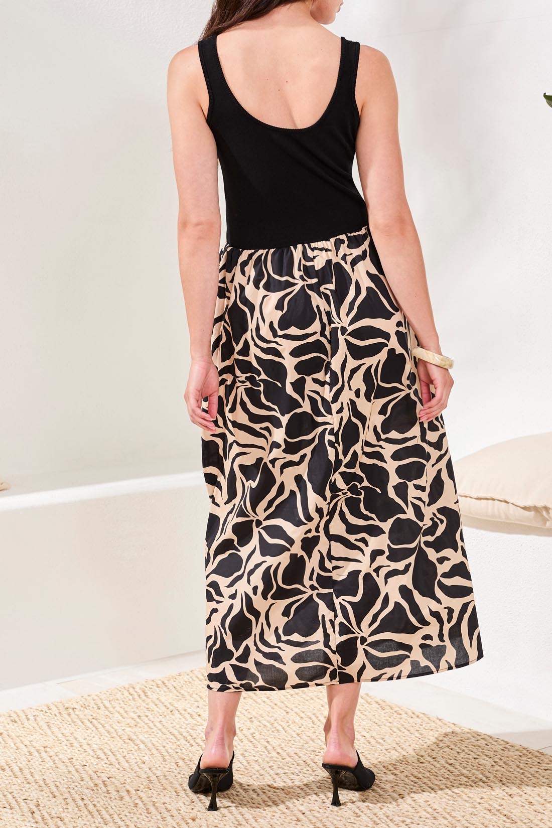 Sleeveless Twofer Dress