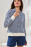 Pop Over Puff Sleeve Top w/ Large Eyelets