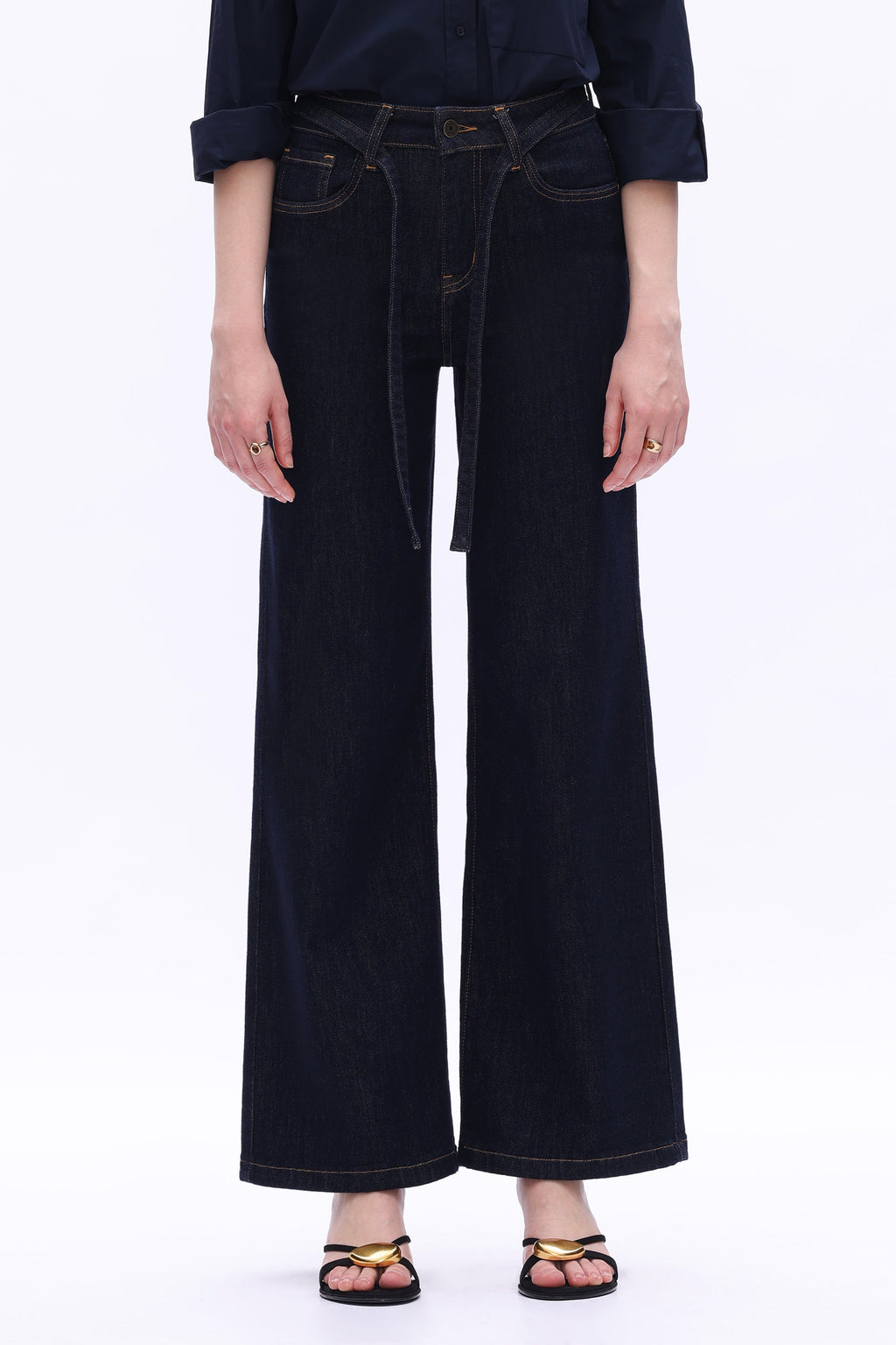 High Rise Wide Leg Jean