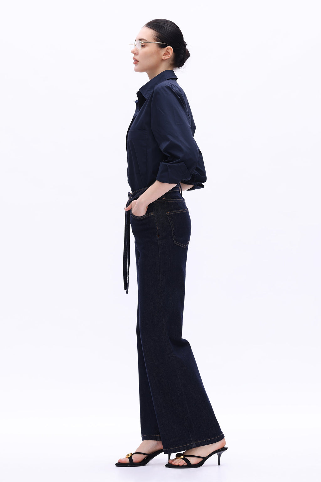 High Rise Wide Leg Jean