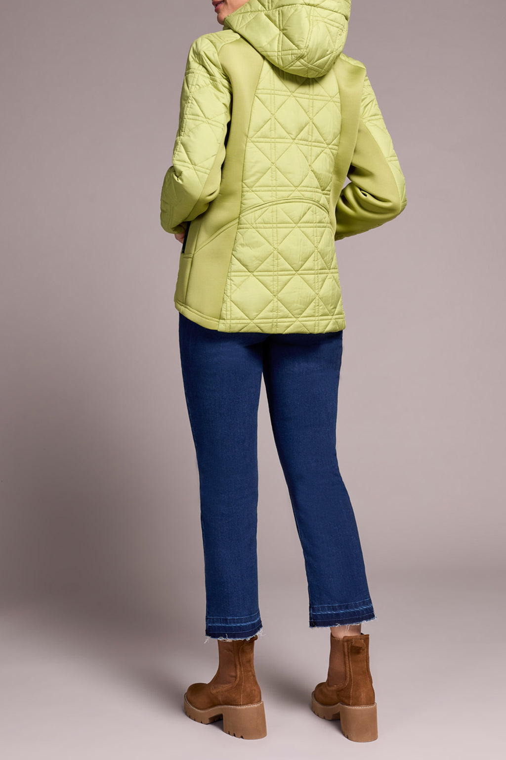 Long Sleeve Zip Front Puffer w/ Removable Hood