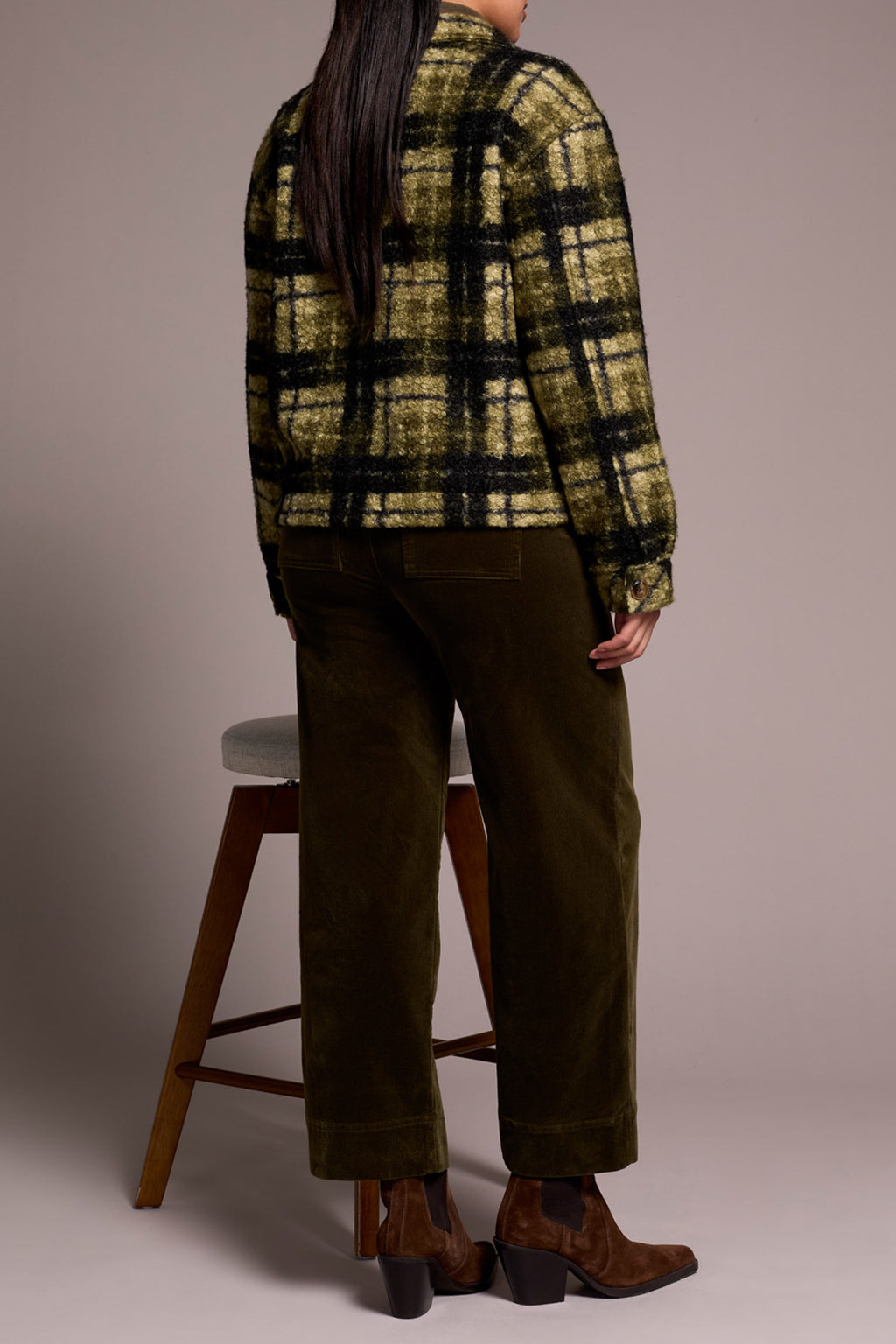 Long Sleeve Button Front Jacket w/ Lining