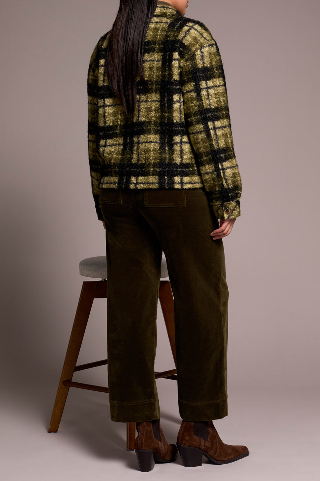 Long Sleeve Button Front Jacket w/ Lining