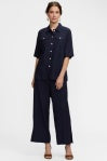 Estela Pinstripe Linen Short Sleeve Jacket